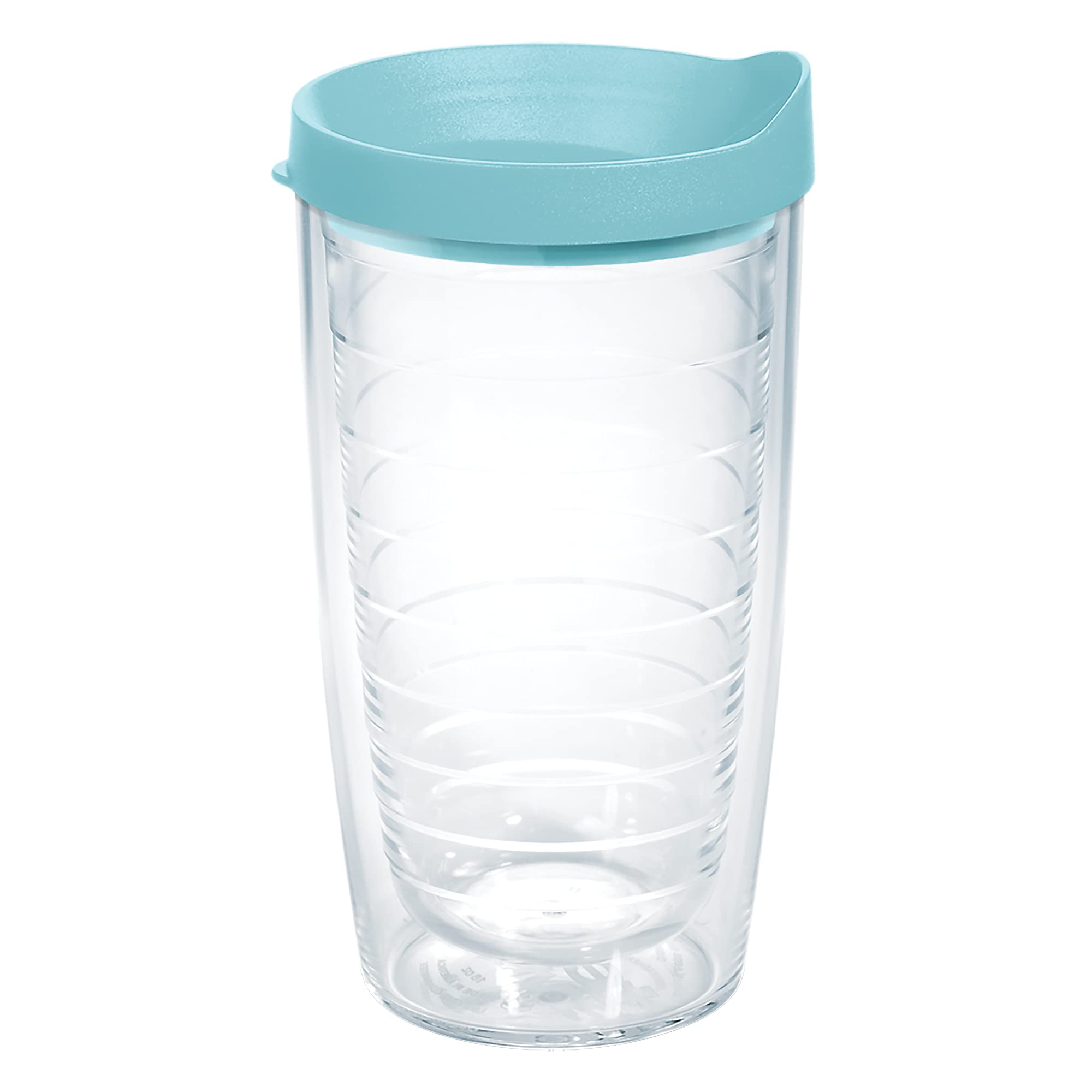 Tervis Clear & Colorful Lidded Made in USA Double Walled Insulated Tumbler Travel Cup Keeps Drinks Cold & Hot, 16oz, Blue Moon L