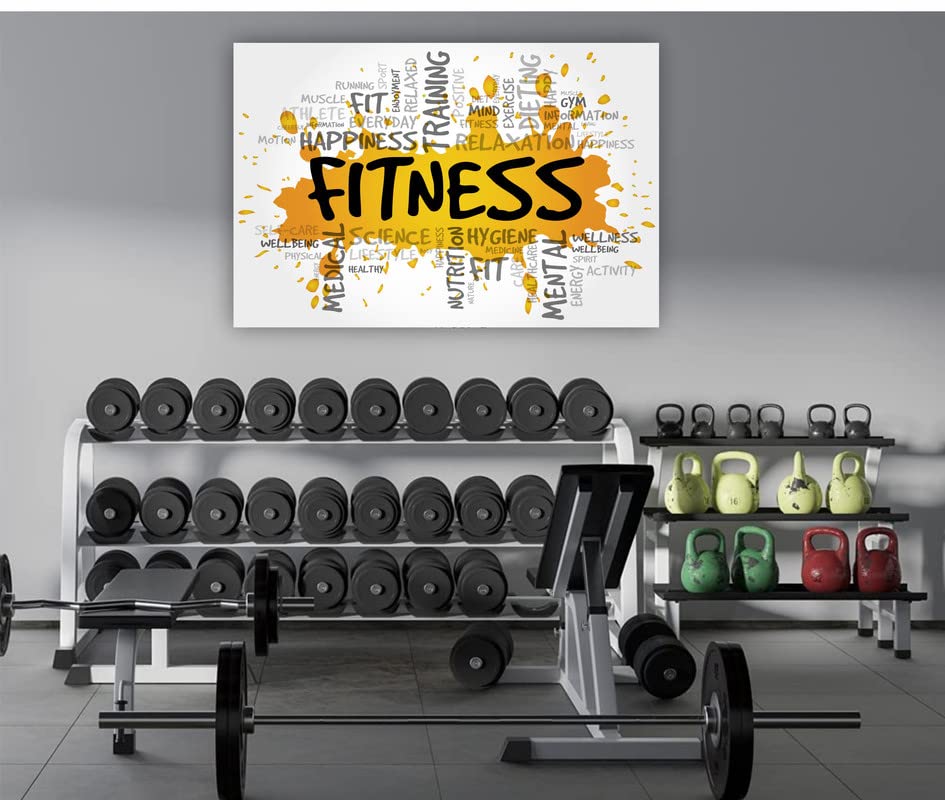 DECOR PRODUCTION Gym Quote Motivational Wallpaper Poster | Wall Sticker |Self Adhesive Vinyl for Fitness Room, Office Decor,Home