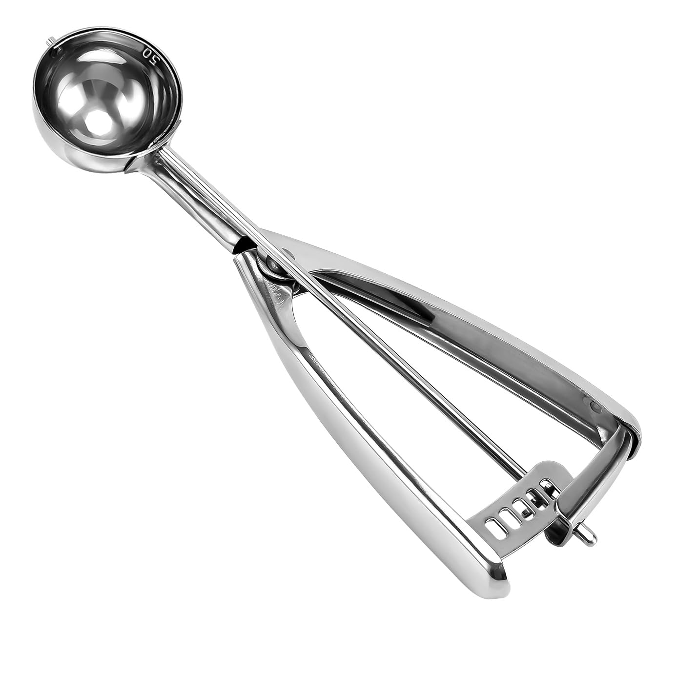 Saebye Small Cookie Scoop, 1.5 Tbsp/ 0.8 Oz Cookie Dough Scoop, 1.6 Inch/ 4 Cm Ball, 18/8 Stainless Steel Small Ice Cream Scoop,