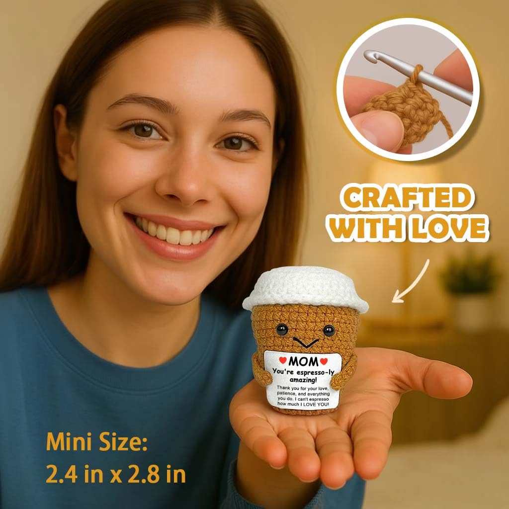 Krinisou I Love You Mom Gifts From Daughter Son, Mother Day Birthday Thank You Gift for Mom, Mama Positive Animals Espresso