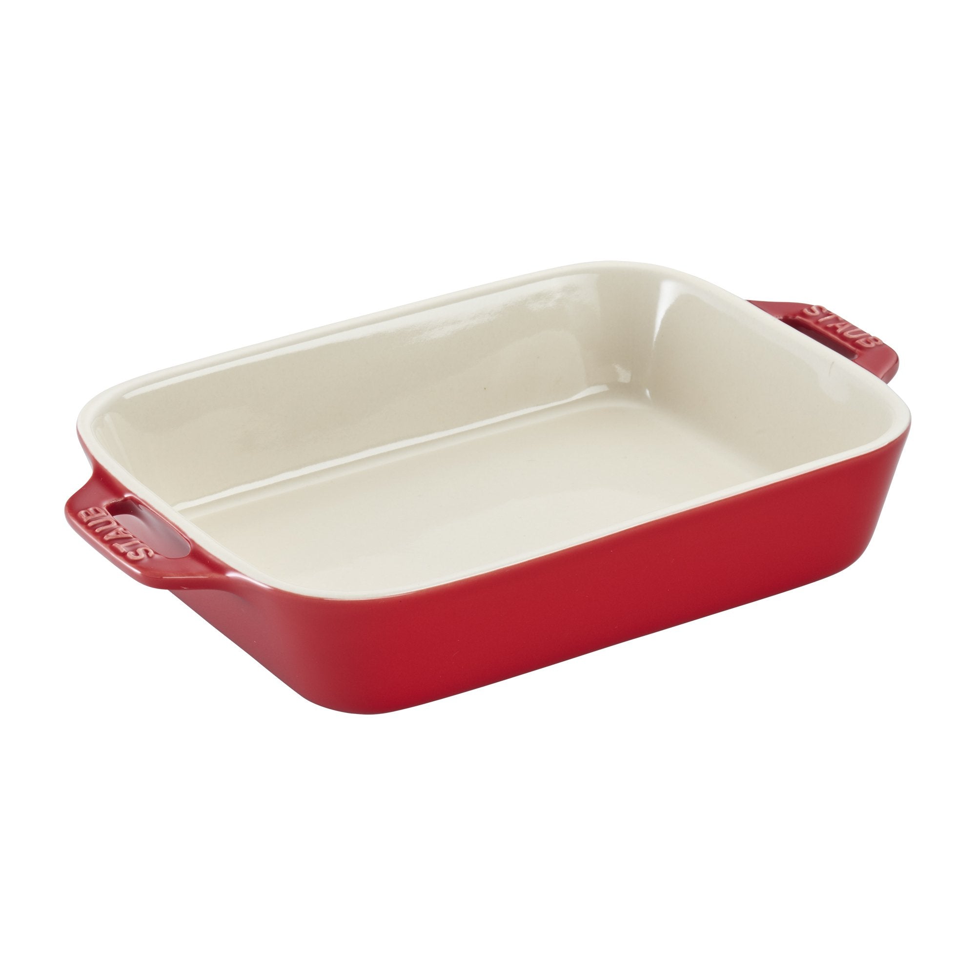 Staub Ceramic 7.5 x 6 Rectangular Baking Dish  Cherry