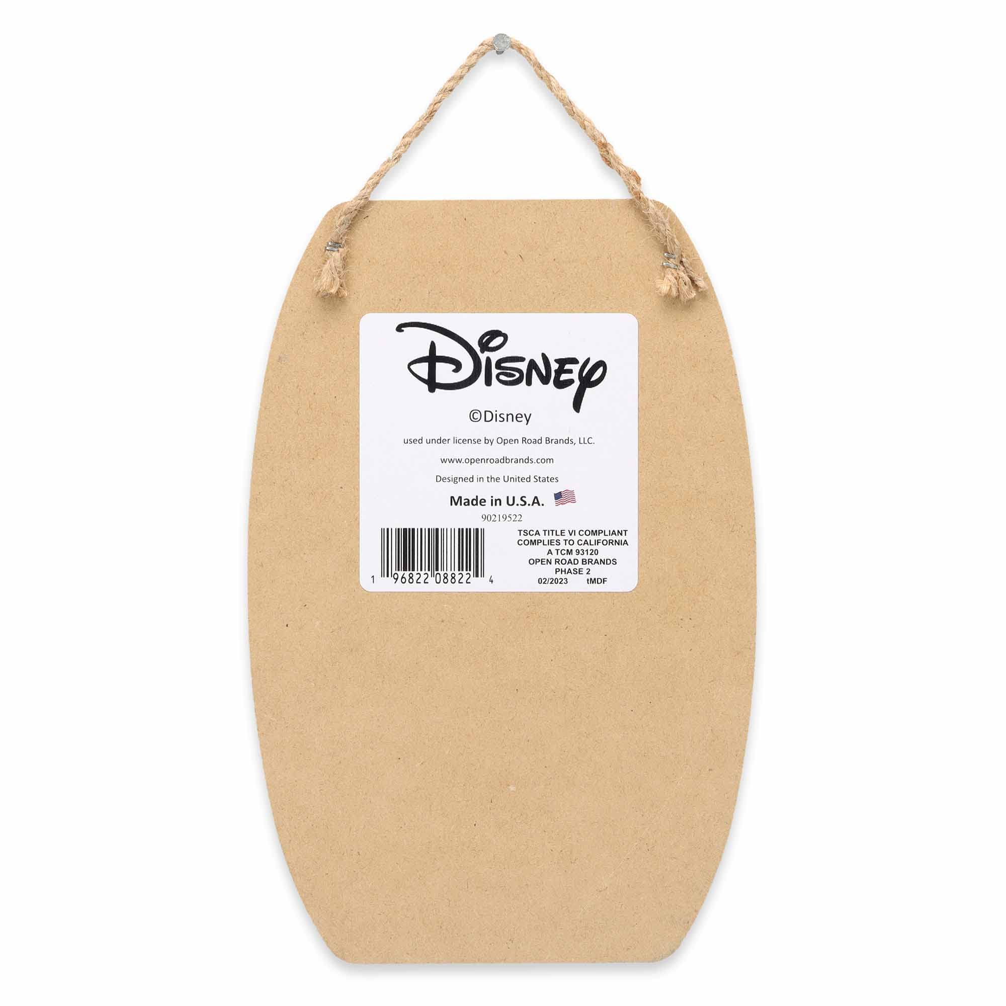 Open Road Brands Disney Beauty And The Beast Just A Girl Who Loves Books Hanging Wood Wall Decor - Cute Belle Decoration For Kid