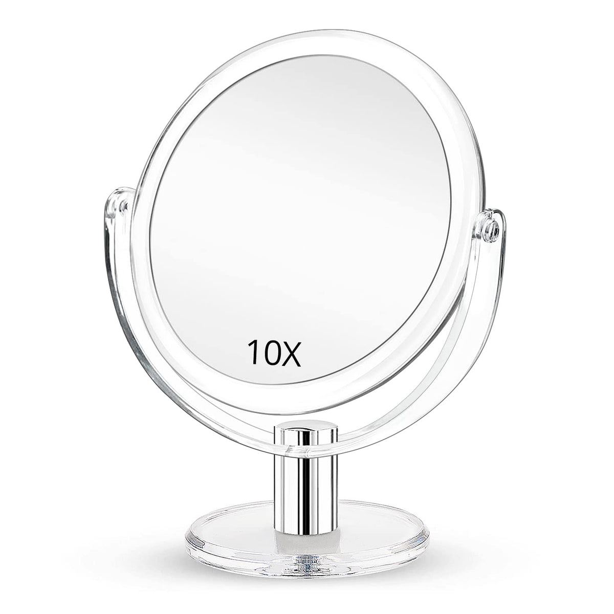 Fabuday Magnifying Makeup Mirror Double Sided 7 Inch Tabletop Mirror With 1X & 10X Magnification, Magnified Desk Mirror For Make