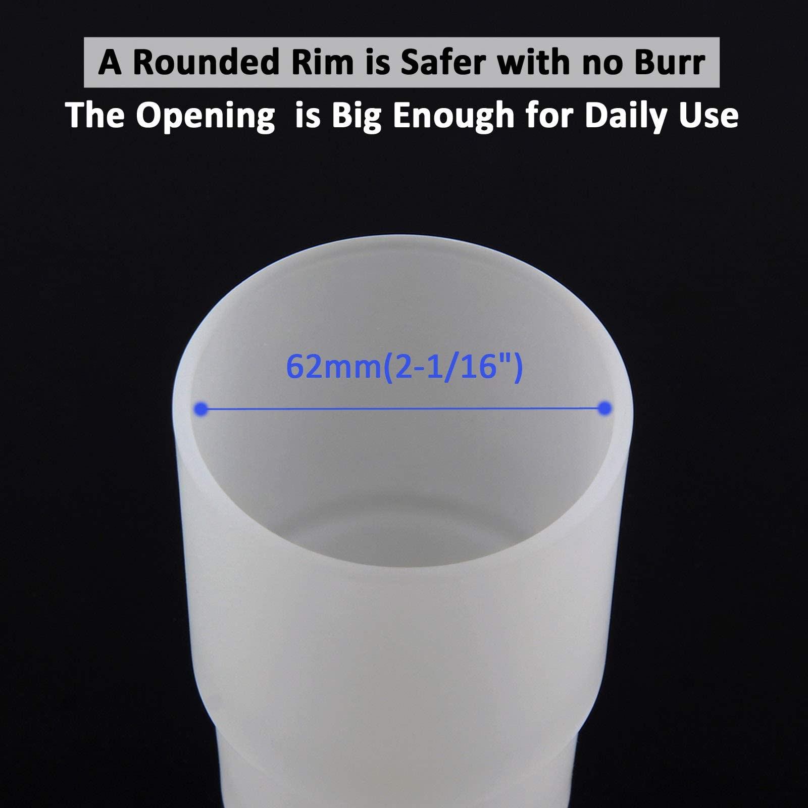 Ghyi Toothbrush Holder Cup, 2Pcs Replacement Glass Tumbler Toothbrush Cups For Wall Mounted Toothbrush Holder, Reusable Mouthwas