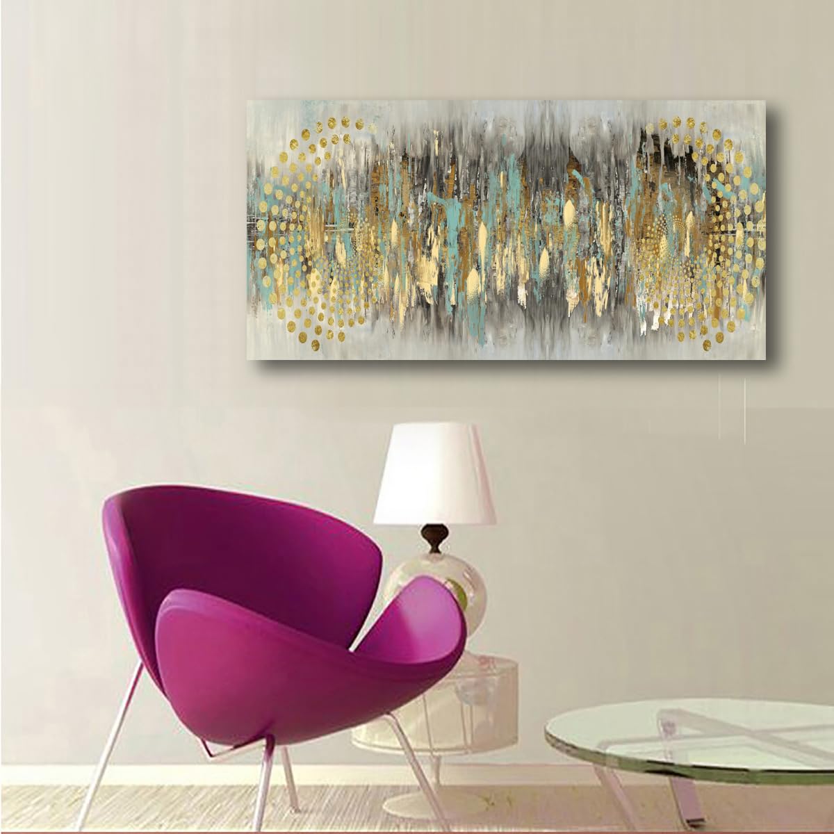 Abstract Pictures Canvas Wall Art for Living room Bedroom Wall Decor Full of Imagination Wall Art Print Paitnings for home Decor Morden Artwork An Inspirational Picture Smart Line Canvas Art Waterproof?tretched Ready to Hang-20x40inches