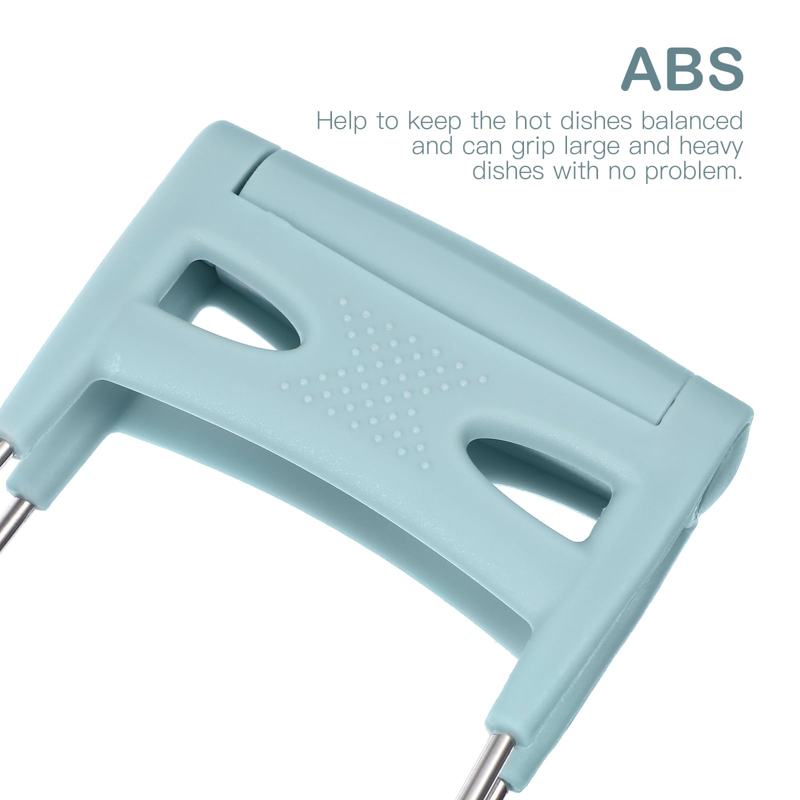 Solustre Universal Kitchen Stainless Steel Plate Lifter Folding Hot Dish Plate Clip Plate Tongs Bowl Clips Pan Dish Gripper For