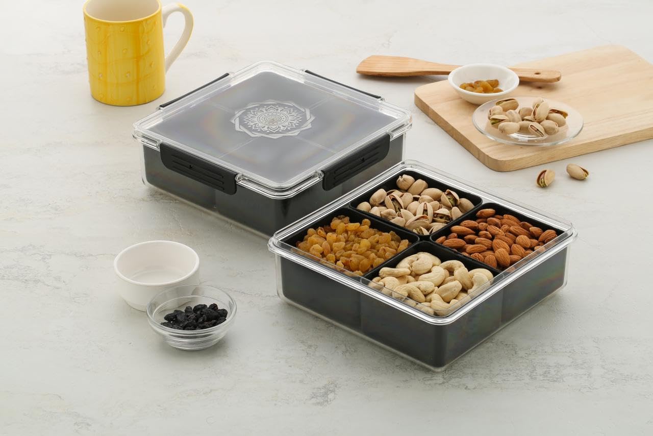 Liger Dry Fruit Box For Gift, Decorate Your Dining Table On This Diwali With Dryfruit Storage Container Airtight, You Can Use It