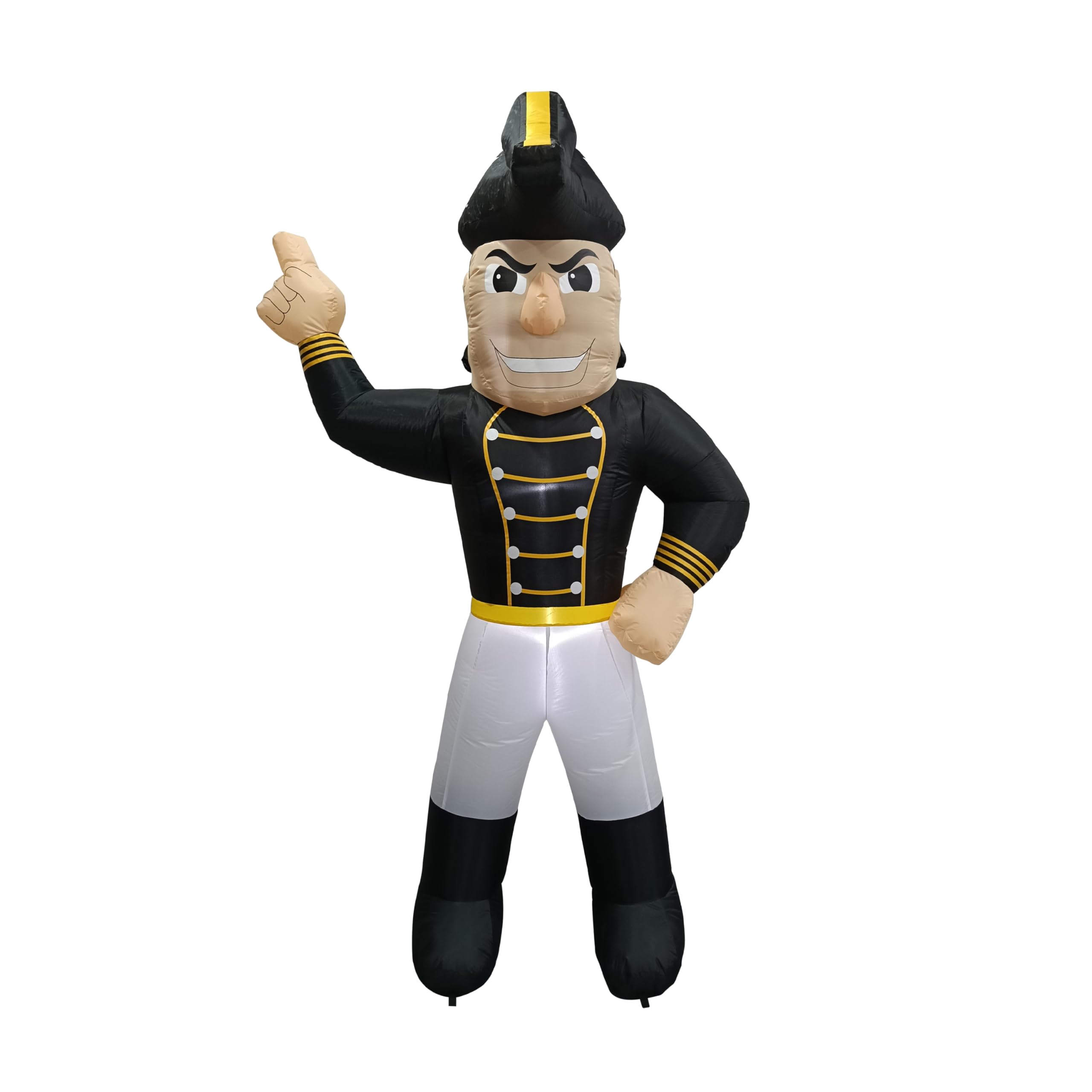 Logo Brands NCAA Vanderbilt Commodores 7 FT Inflatable Mascot -Powerful 12V Blower & Fast Setup - LED Yard Decoration for Game D