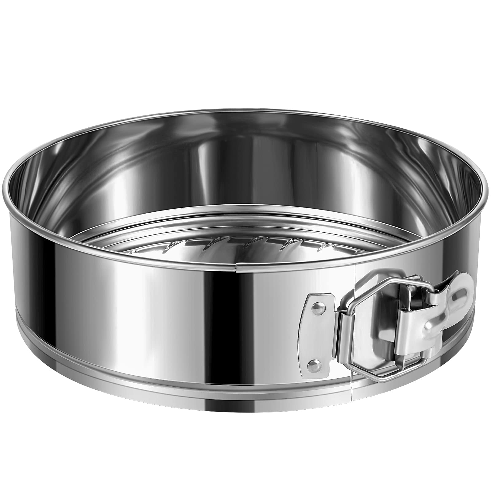 E-Gtong 9 Inch Springform Cake Pan, Stainless Steel Springform Pans, Leakproof & Nonstick Cheesecake Pan With Removable Bottom,