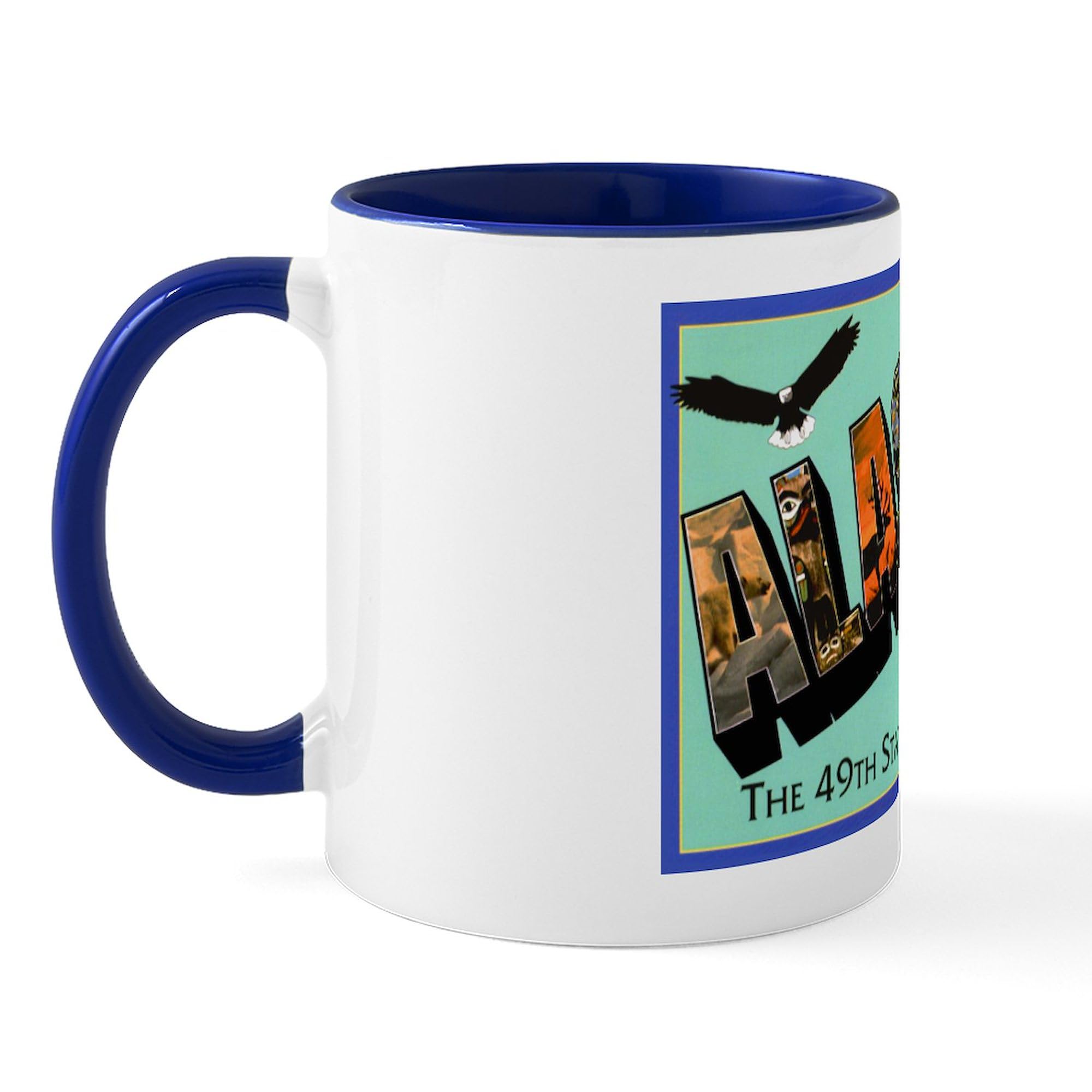 CafePress Alaska State Greetings Mug 11 oz (325 ml) Ceramic Coffee Mug