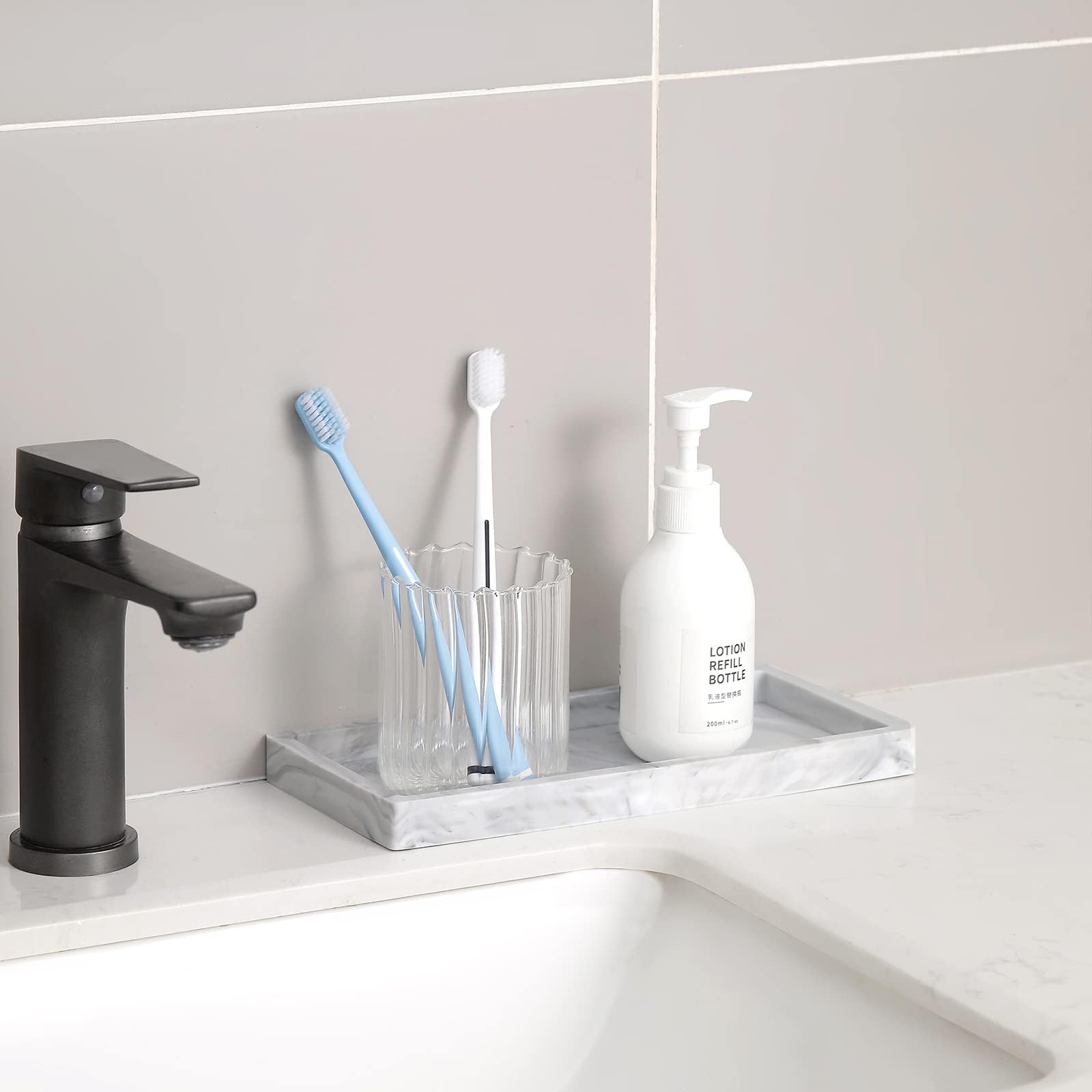 Bathroom Tray, Small Vanity Tray Silicone Soap Dish Sponge Holder Kitchen Sink Organizer Bathroom Accessories For Countertop, To