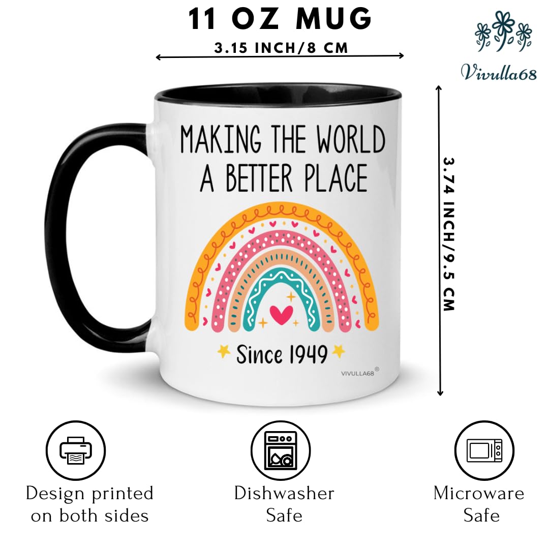 Vivulla68 75th Birthday Gifts For Women Men, Gifts For 75 Year Old Woman, 1949 Birthday Gifts For Women, Birthday Gifts For Wome