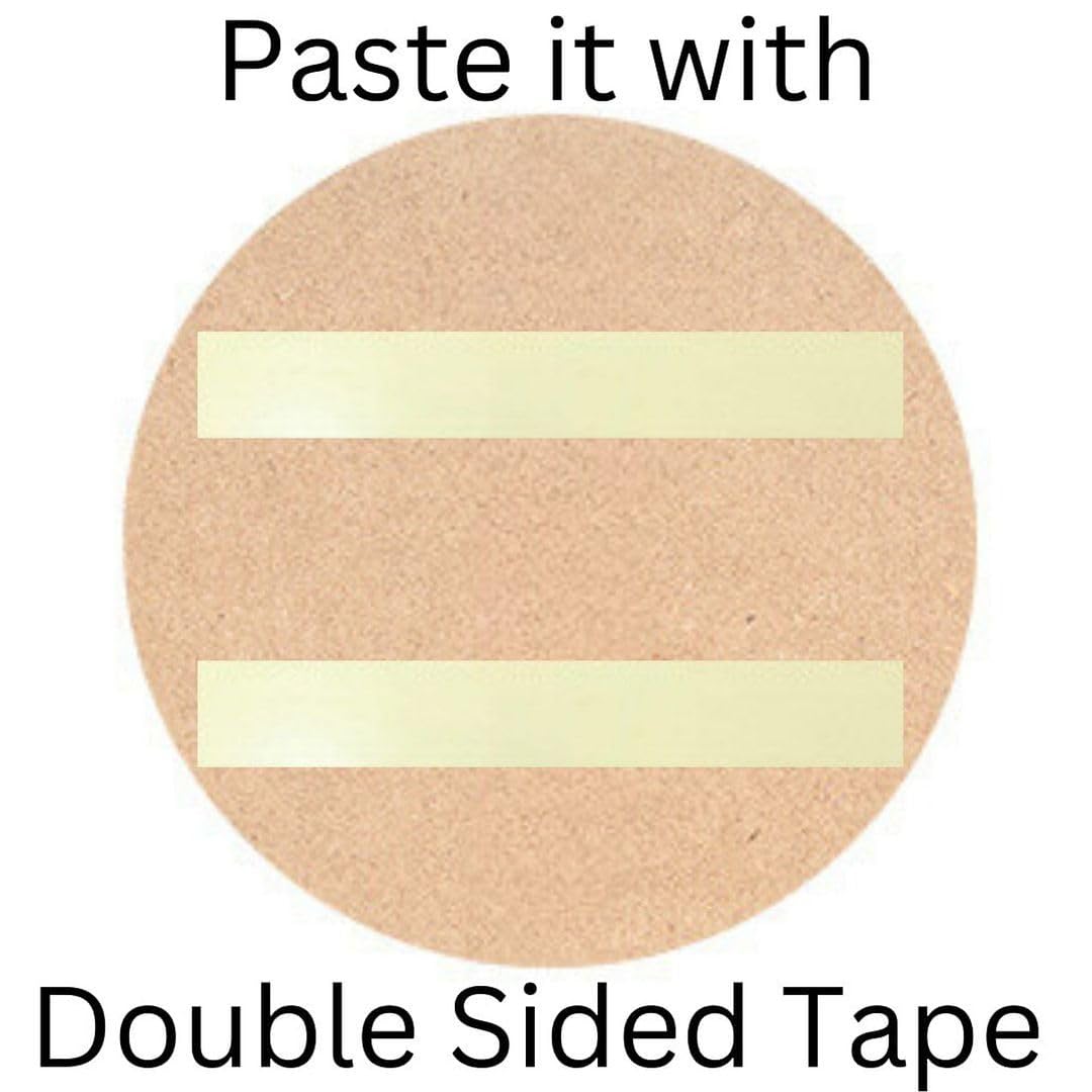 Cvanu Set Of 10 Mdf Round Shaped Demon Slayer Printed On Wall Art Hanging Self-Adhesive Double Sided Tape For Wall Decoration_C1