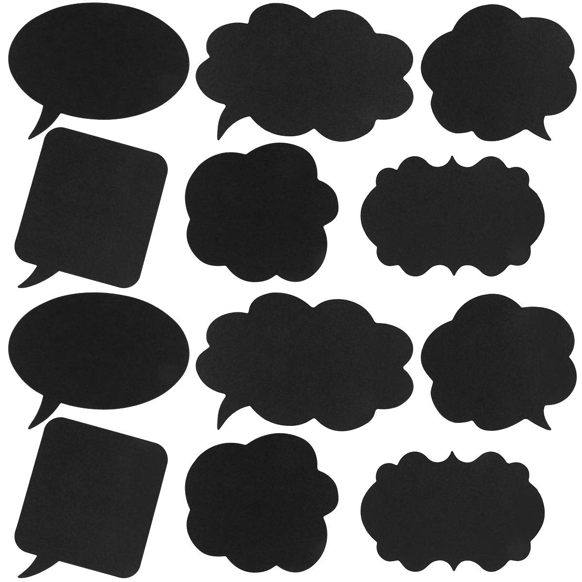 LUOEM 20PCS Chalkboard Sign Photo Booth Props DIY Funny Selfie Photo Props Cute Chalkboard Message Signs for Weddings Birthday E