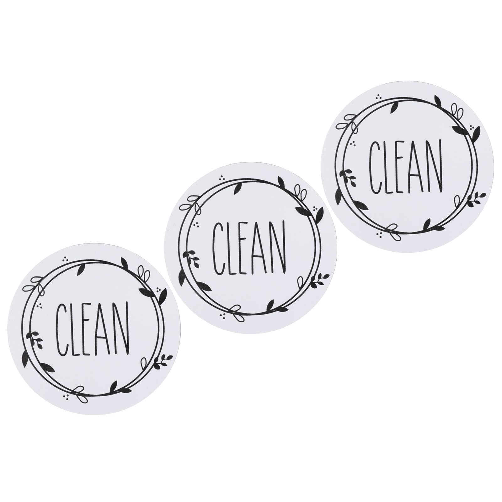 PATIKIL Dishwasher Magnet Clean Dirty Sign, 3 Pack Double Sided Magnetic Indicator Reversible Refrigerator Dish Washer Magnet fo