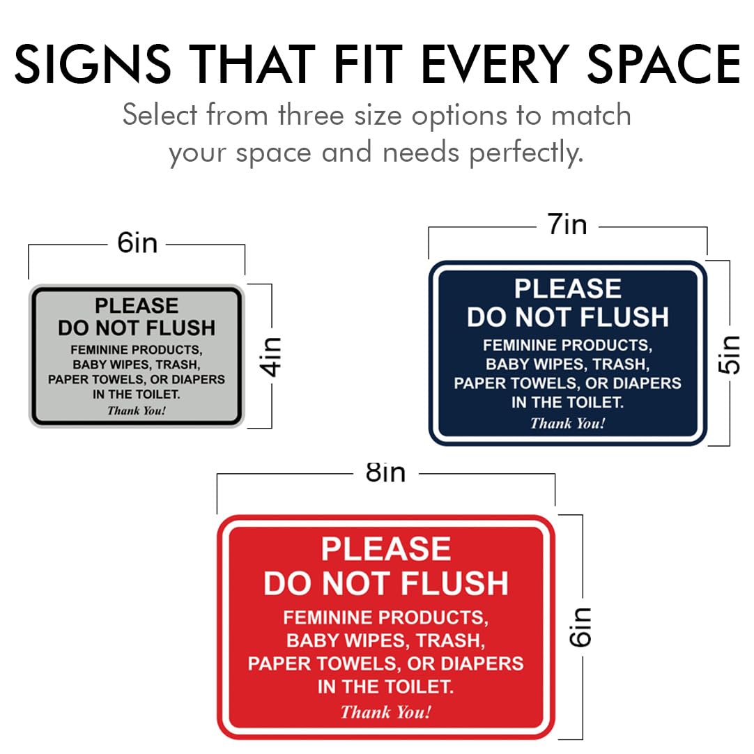 All Quality Classic Framed Please Do Not Flush Thank You Bathroom Etiquette Sign - 6 X 8 (Walnut)