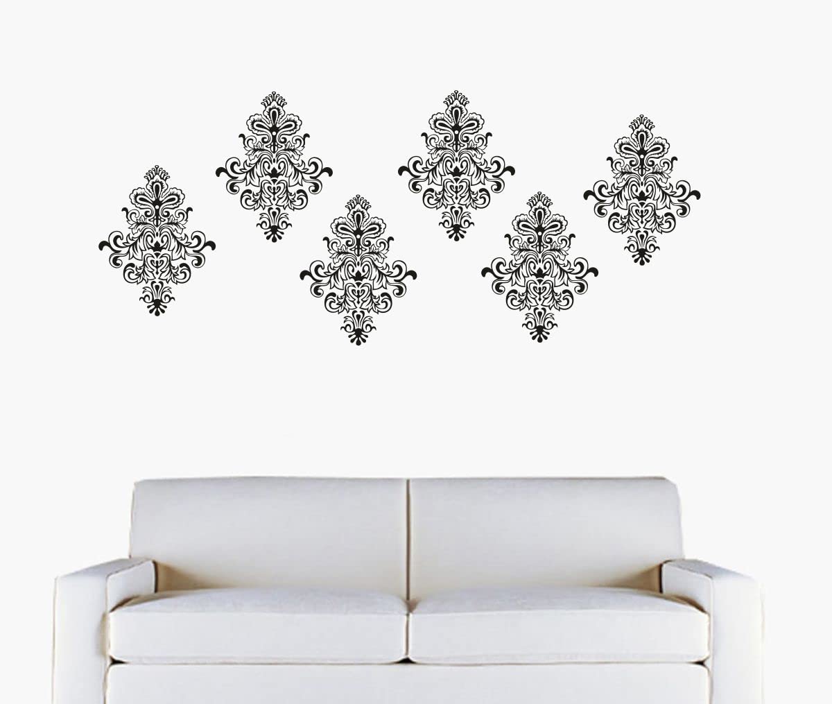 Decor Villa Border Motif Wall Sticker and Decal (PVC Vinyl,Sheet Size -58 cm x 76 cm) 6 Pic.