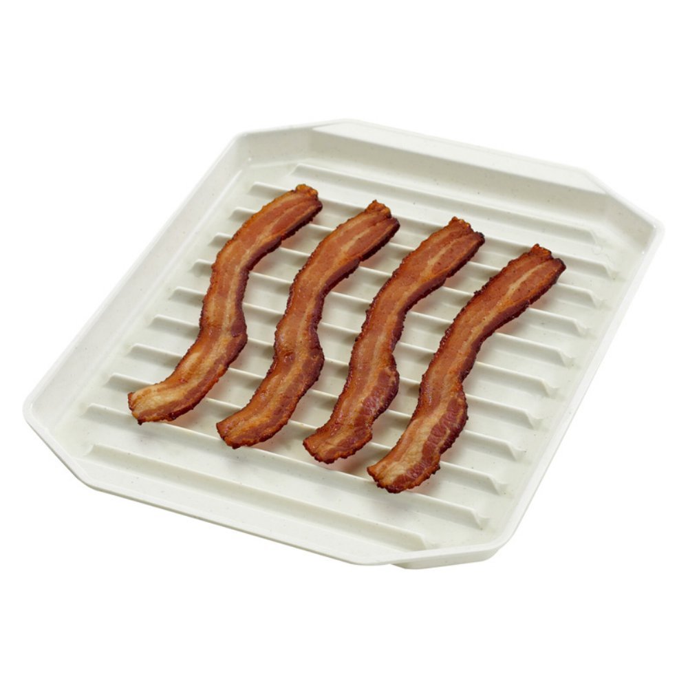 Nordic Ware 8 in. W x 9-3/4 in. L Bacon Rack White