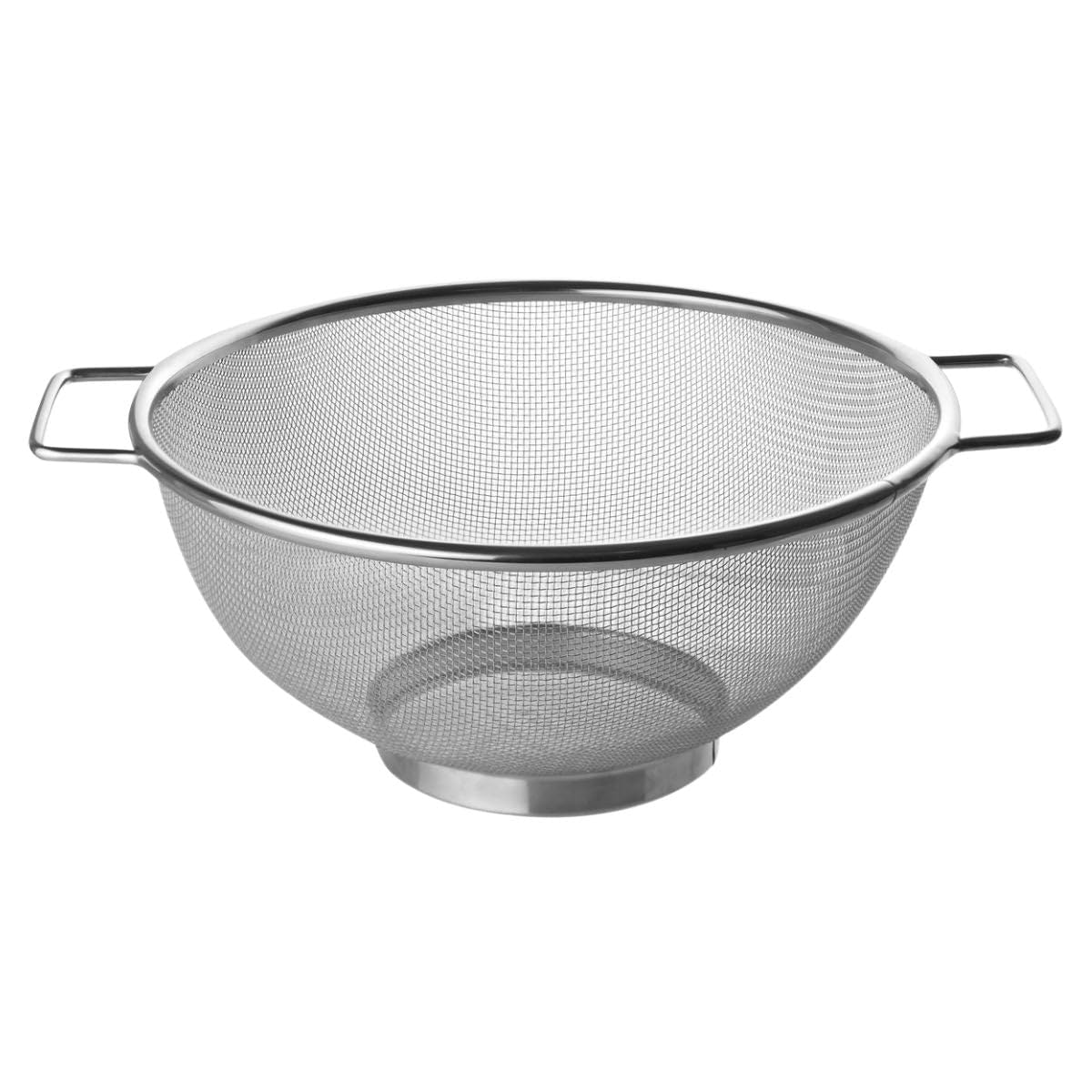 Fackelmann 10.2 x 4.7 x 12.2 Stainless Steel Colander, Silver