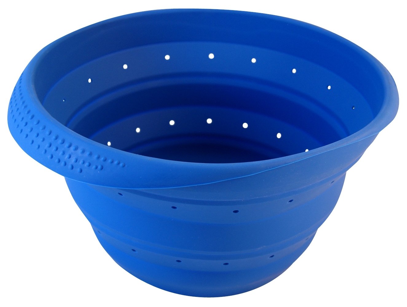 Better Houseware 4-Quart Silicone Collapsible Colander - Blue