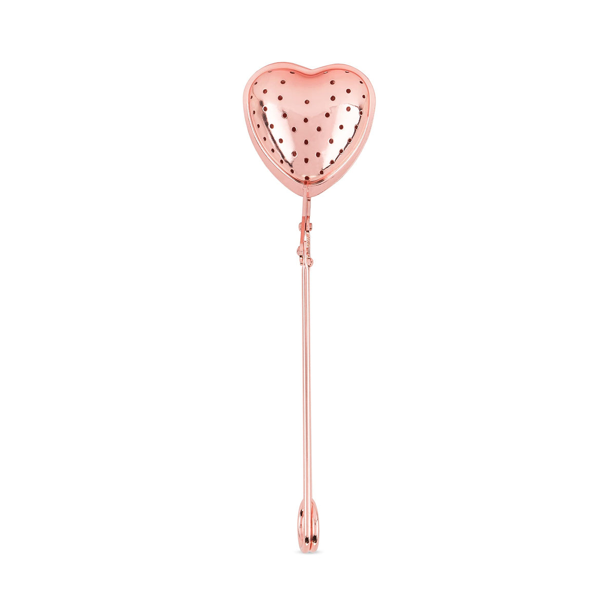 Pinky Up Heart Shaped Tea Ball, Reusable Loose Leaf Tea Infuser, Brew Tea With Ease, Stainless Steel, Rose Gold