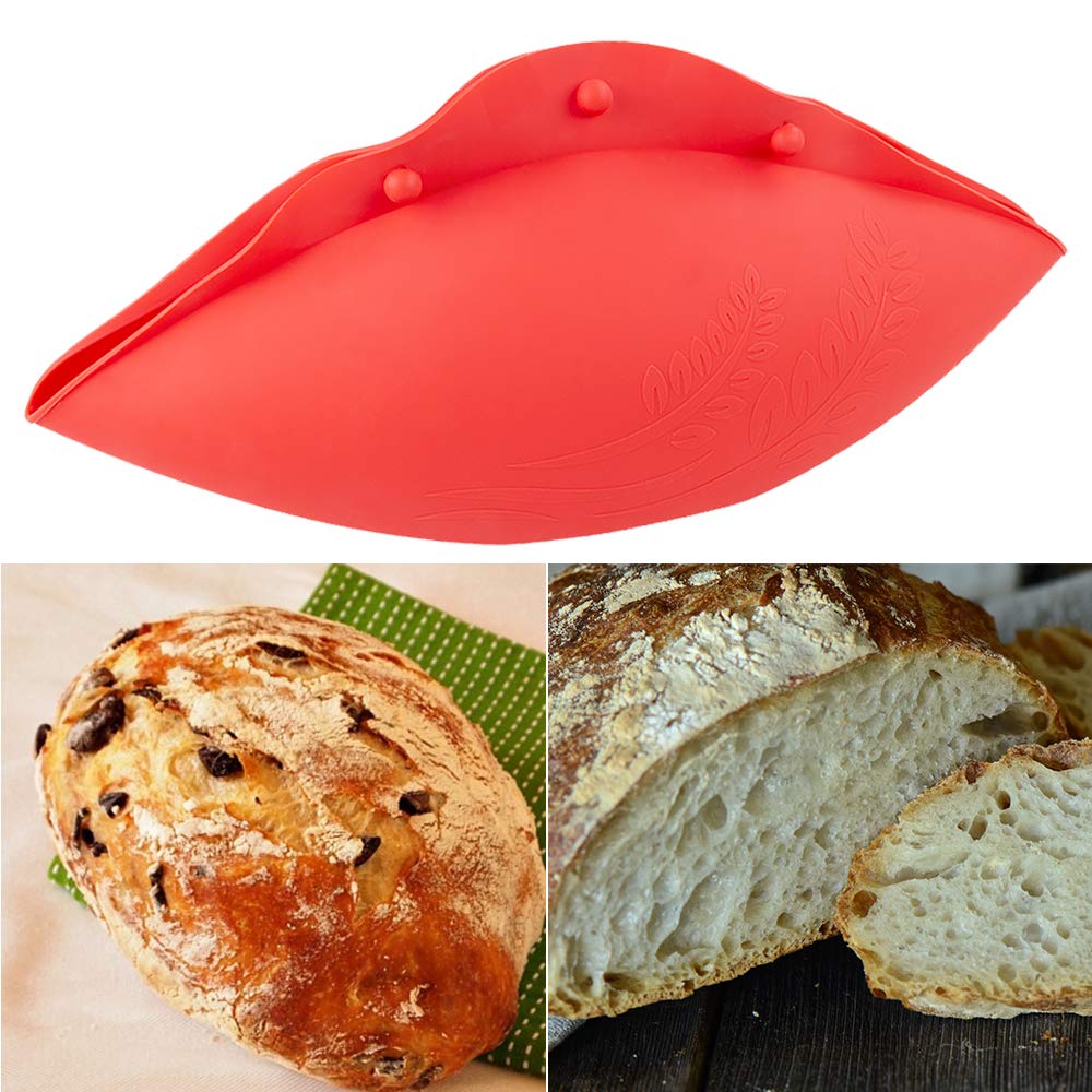 Kamehame Silicone Bread Bowl, Loaf Pan, Microwave Vegetable Steamer, No Knead Bread Bowl, Bpa Free, Baking Bowl Dough For Sourdo