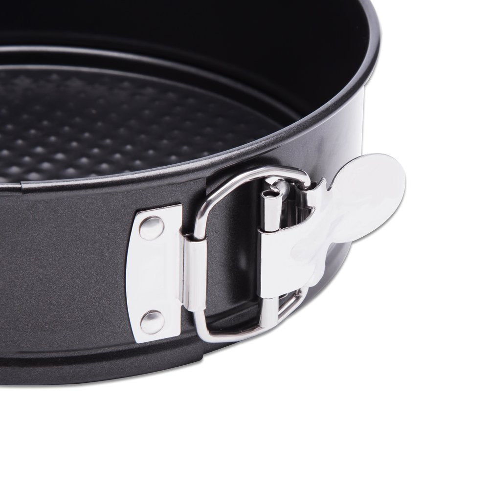 Hiware 9 Inch Non-Stick Cheesecake Pan Springform Pan With Removable Bottom/Leakproof Cake Pan With 50 Pcs Parchment Paper - Bla