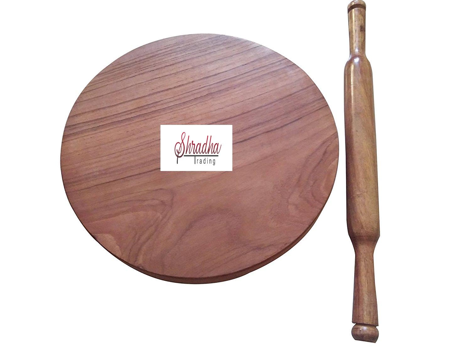 Wooden Belan Chakla, Wooden Chakla Belan, Wooden Circular Board With Rolling Pin
