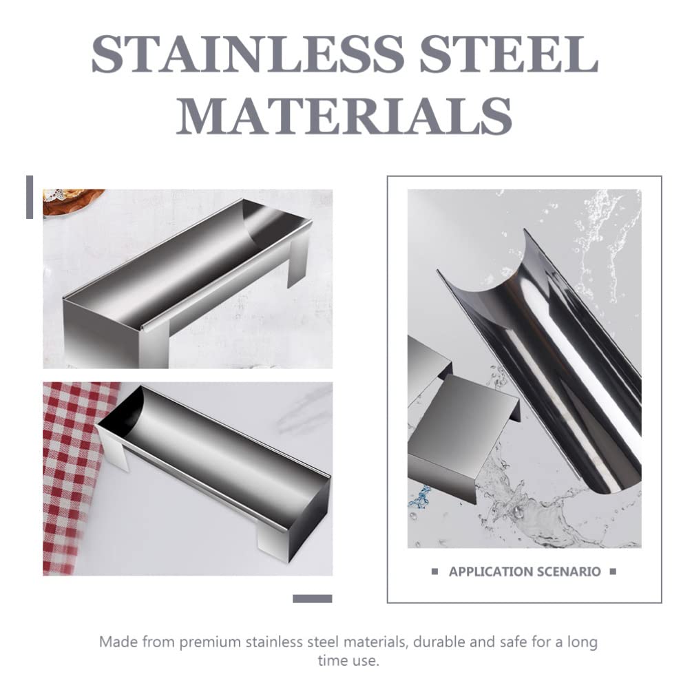 Hemoton U Shape Cake Pan Stainless Steel Cheesecake Pan Chiffon Mousse Cake Mold For Oven Baking Silver