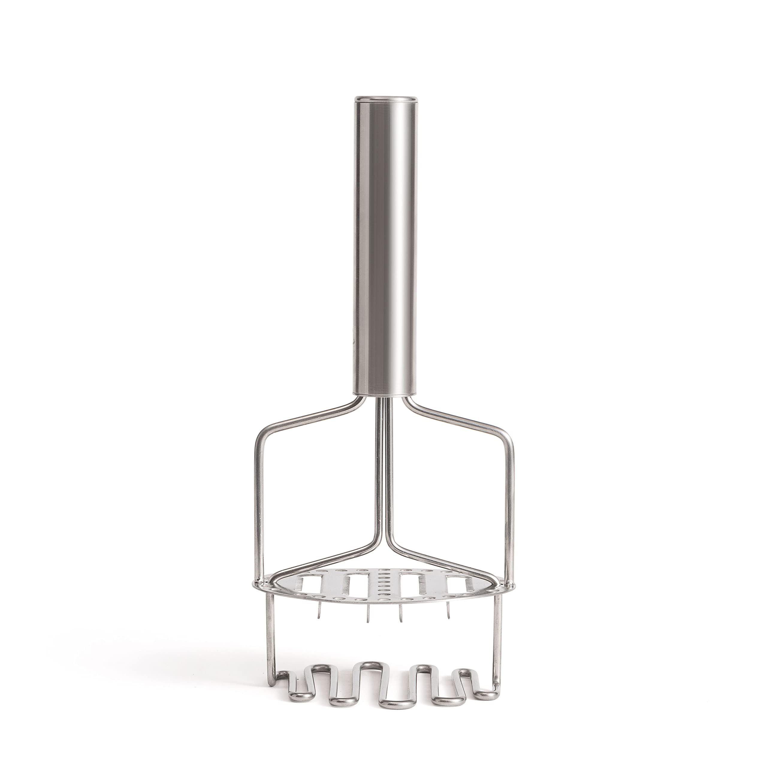 Fox Run Stainless Steel Potato Masher, 3 Level Tomato And Potato Masher, 9.25''