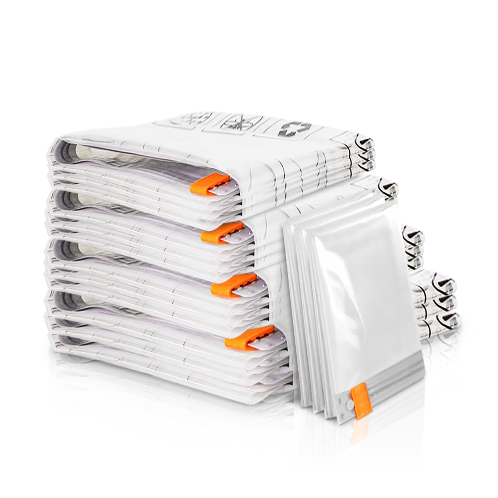 [2024 New] 20 Pack Vacuum Storage Bags (4 Jumbo/4 Large/4 Medium/4 Small/4 Roll) | Space Saver | Rapid Vacuum | Double Zip Seal