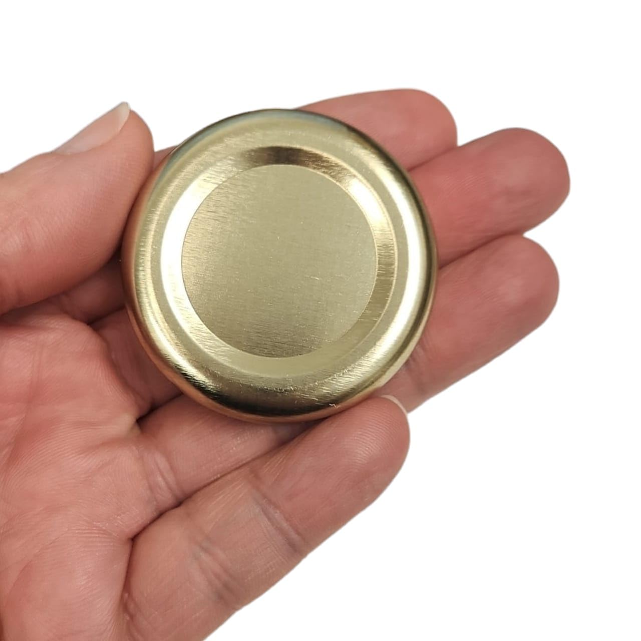 Nakpunar Canning Lids (Gold, 66Tw) Replacement Lids For Nakpunar 2 Oz Mason Jars, 6.75 Square Jars