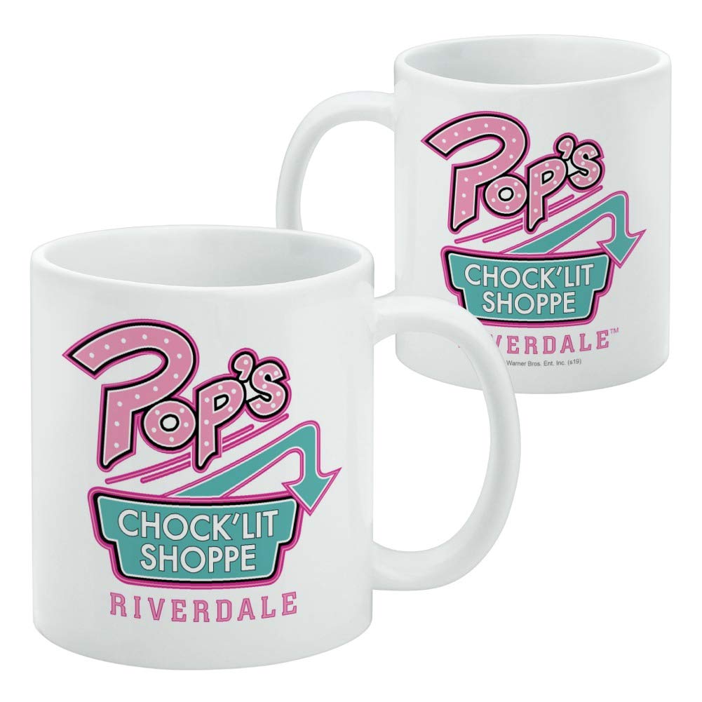 Riverdale Pops Chock 'Lit Shoppe Ceramic Coffee Mug, Novelty Gift Mugs For Coffee, Tea And Hot Drinks, 11Oz, White