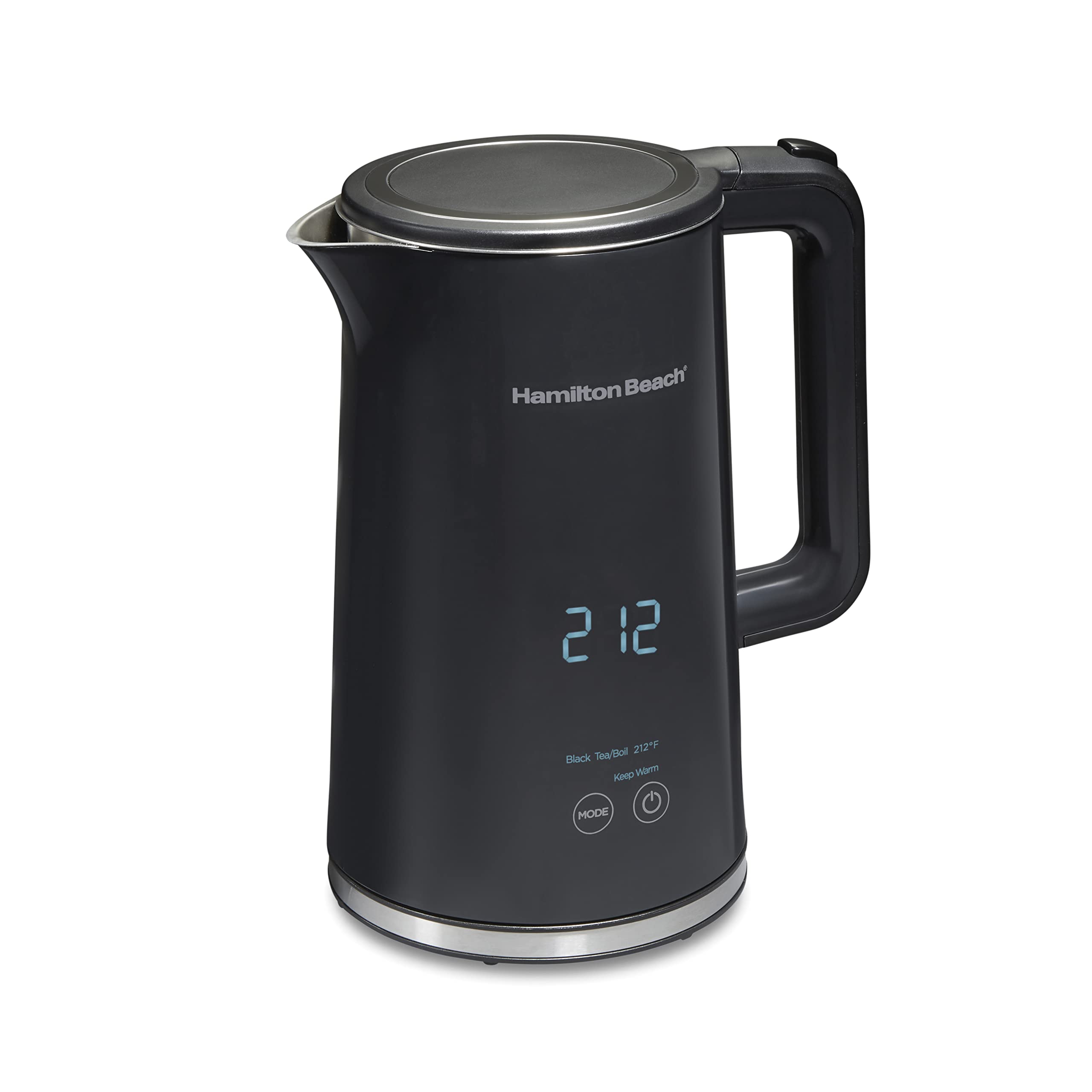 Hamilton Beach Digital Temperature Control Electric Tea Kettle, Hot Water Boiler & Heater 1.7L, 5 Preset Modes + Keep Warm, Fast