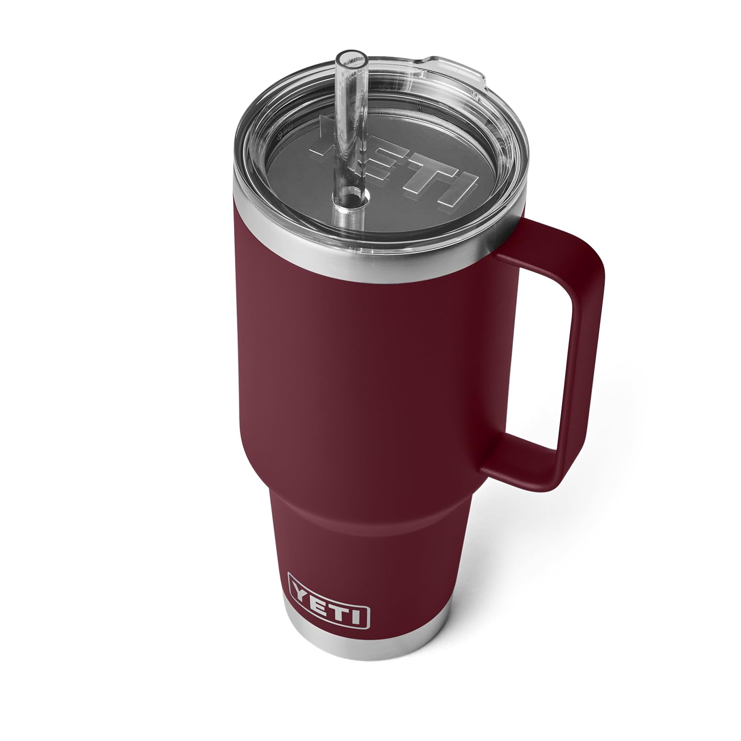 Yeti Rambler 42 Oz Straw Mug, Vacuum Insulated, Stainless Steel, Wild Vine Red