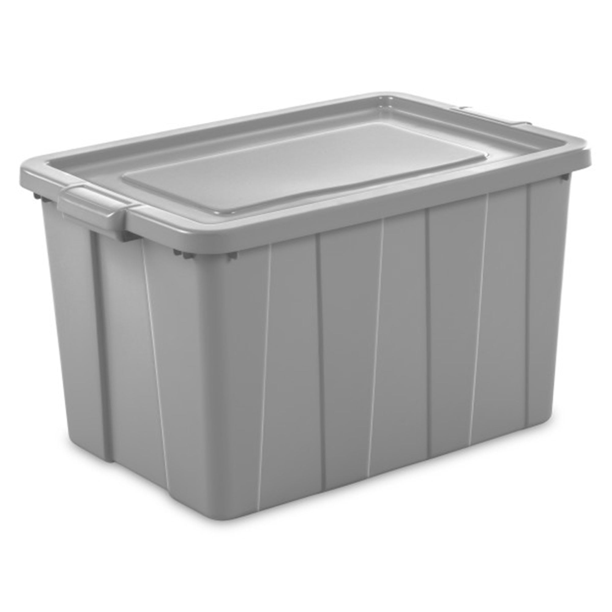 Sterilite Tuff1 30 Gallon Plastic Stackable Temperature And Impact Resilient Basement/Garage/Attic Storage Tote Container Bin Wi