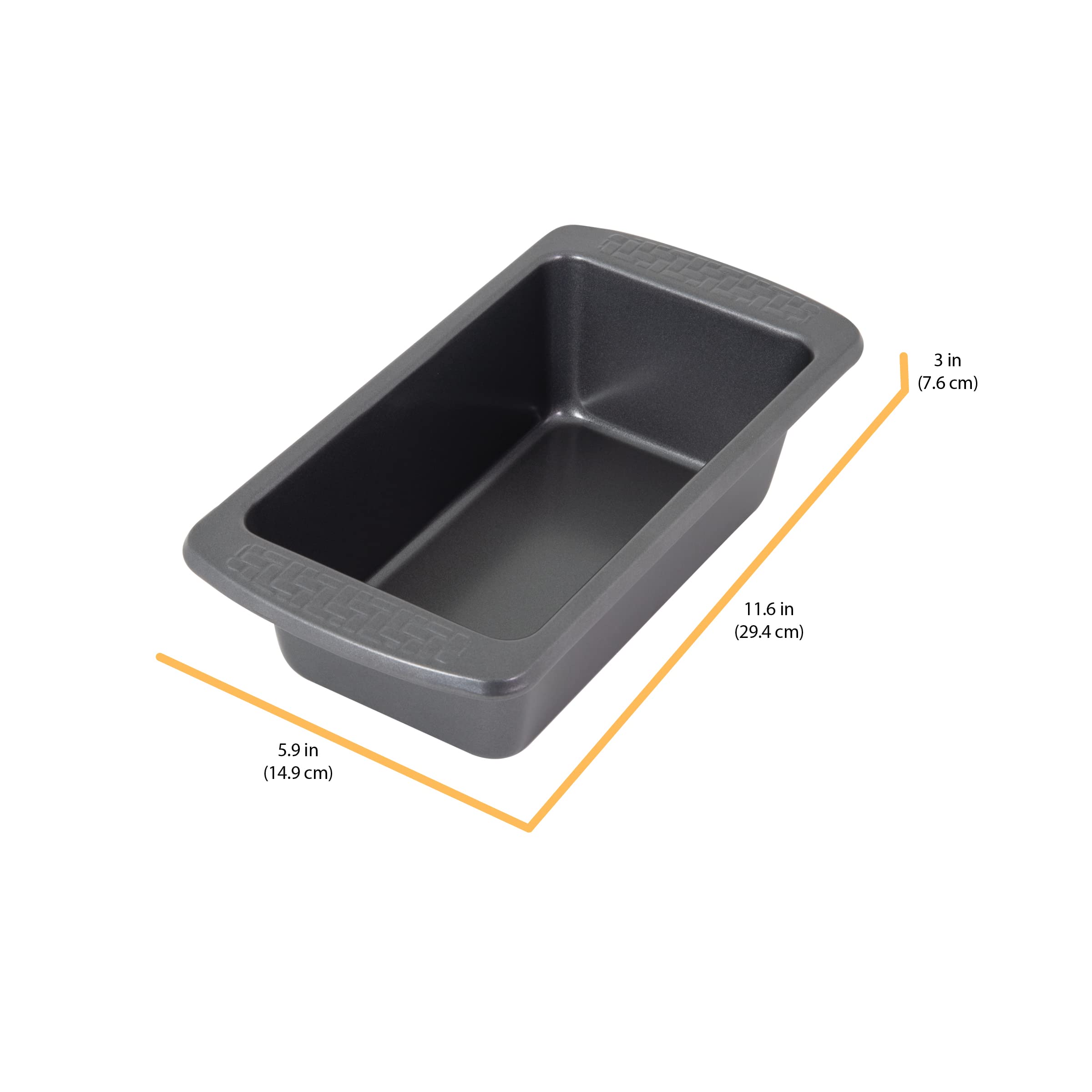 Chicago Metallic Everyday Non-Stick Loaf Pan. Perfect For Making Breads, Meatloaf, Casseroles, Brownies, And More Gray