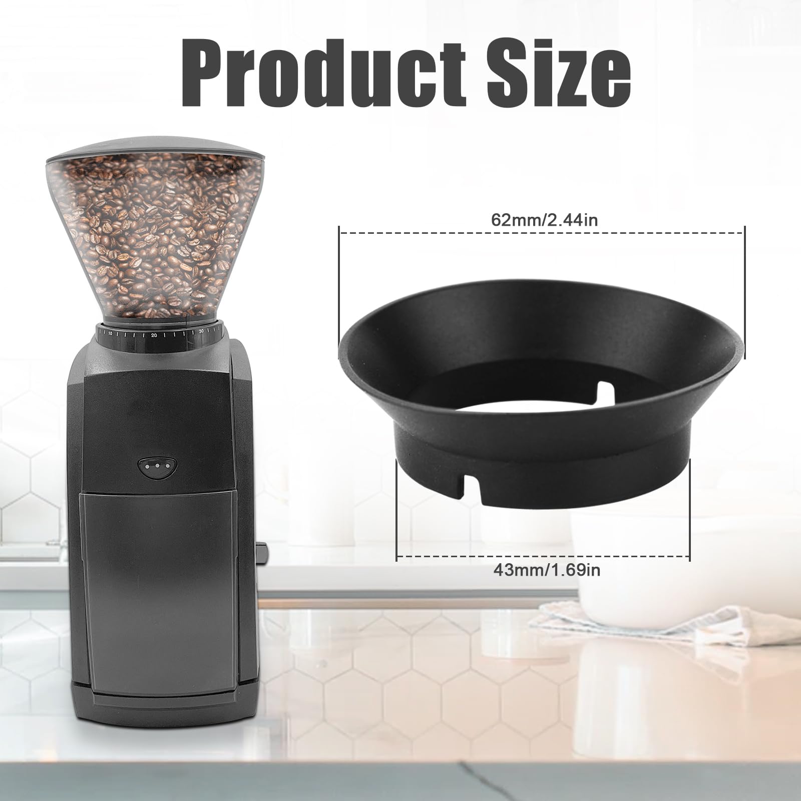 4Pcs Gasket Replacement For Baratza Encore Grinder, Silicone Coffee Grinder Gasket Coffee Replacement Ring For Baratza Virtuoso