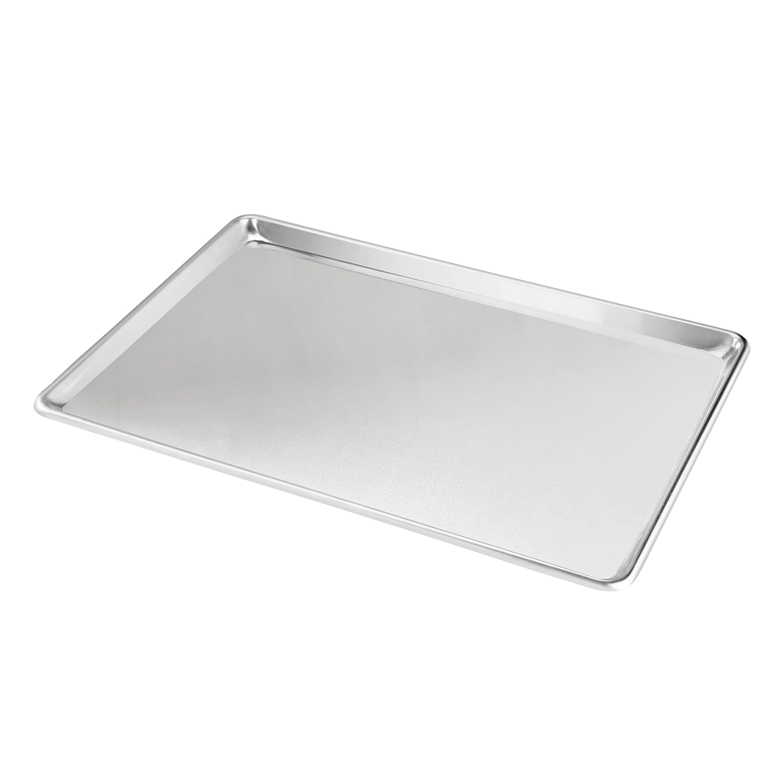 New Star Foodservice 36688 Commercial-Grade 12-Gauge Aluminum Open Bead Sheet Pan/Bun Pan, 18'' L X 26'' W X 1'' H (Full Size) |