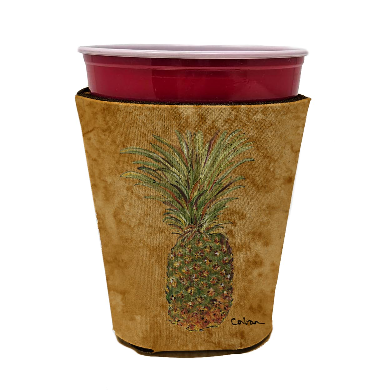Pineapple  Red Solo Cup Beverage Insulator Hugger