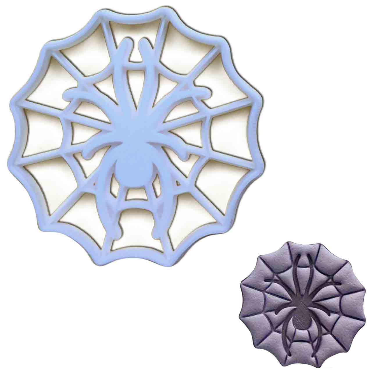 Web With Spider Cookie Cutter, 1 Piece - Bakerlogy