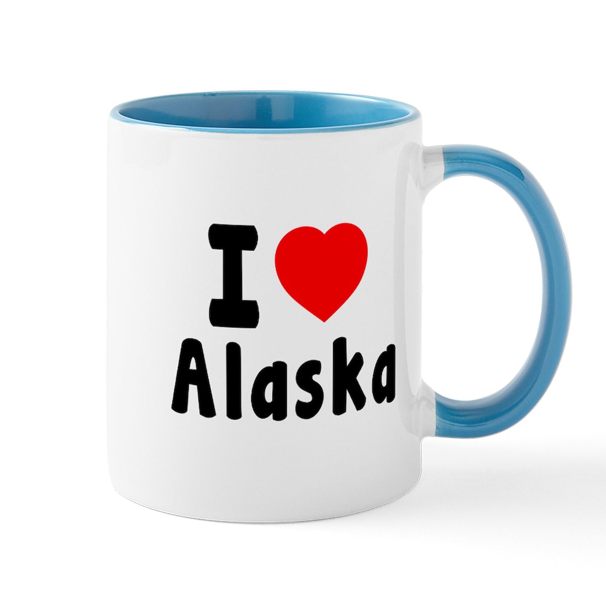 CafePress I Love Alaska Mug 11 oz (325 ml) Ceramic Coffee Mug