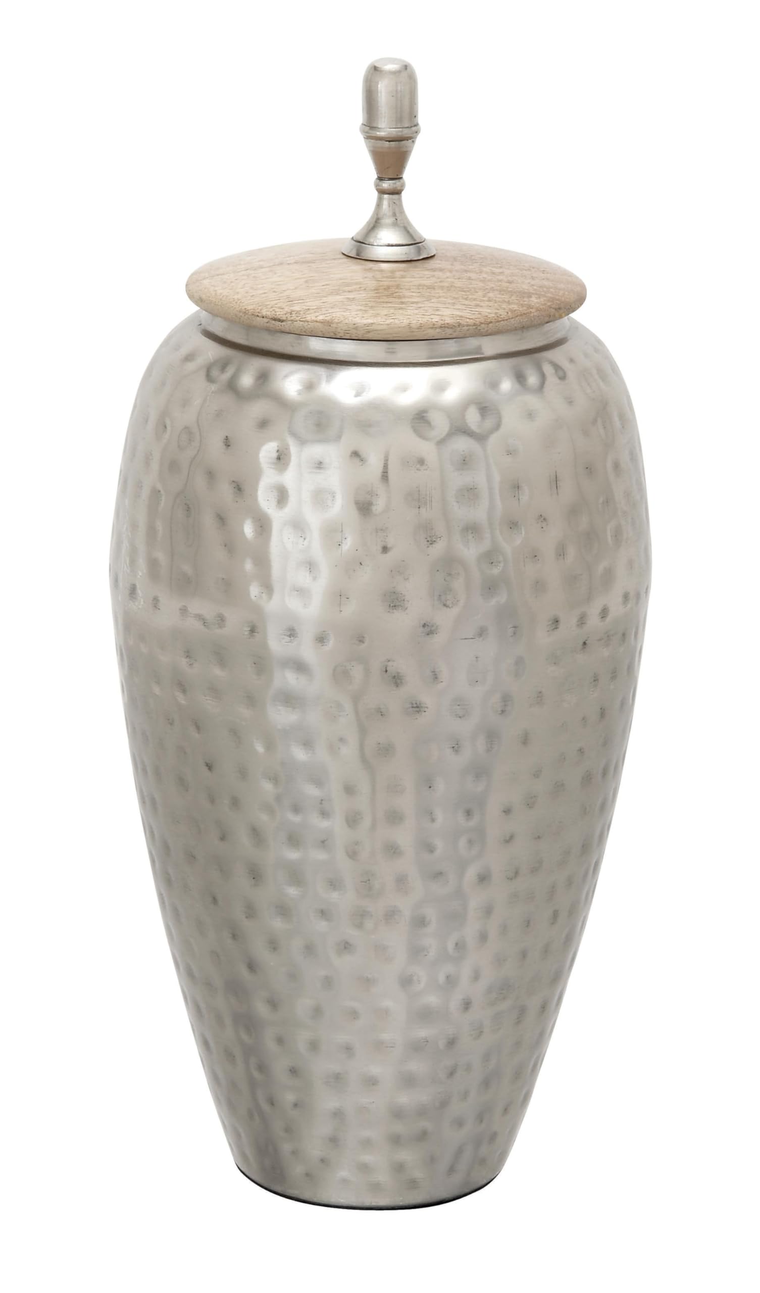 Benzara 37529 Astounding Metal Wood Jar, 7 W x 16 H