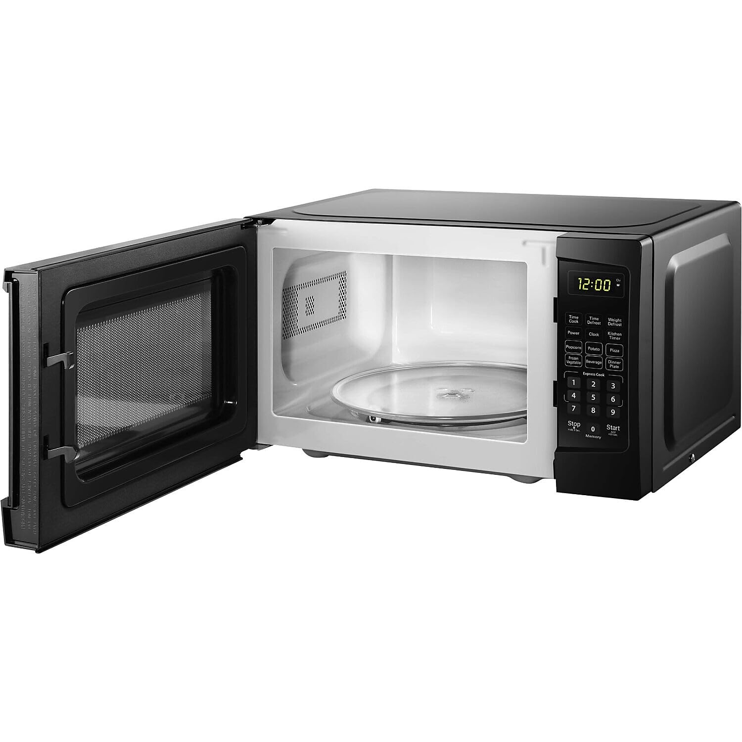 Danby Dbmw1120Bbb 1.1 Cu.Ft. Countertop Microwave In Black - 1000 Watts, Family Size Microwave With Push Button Door