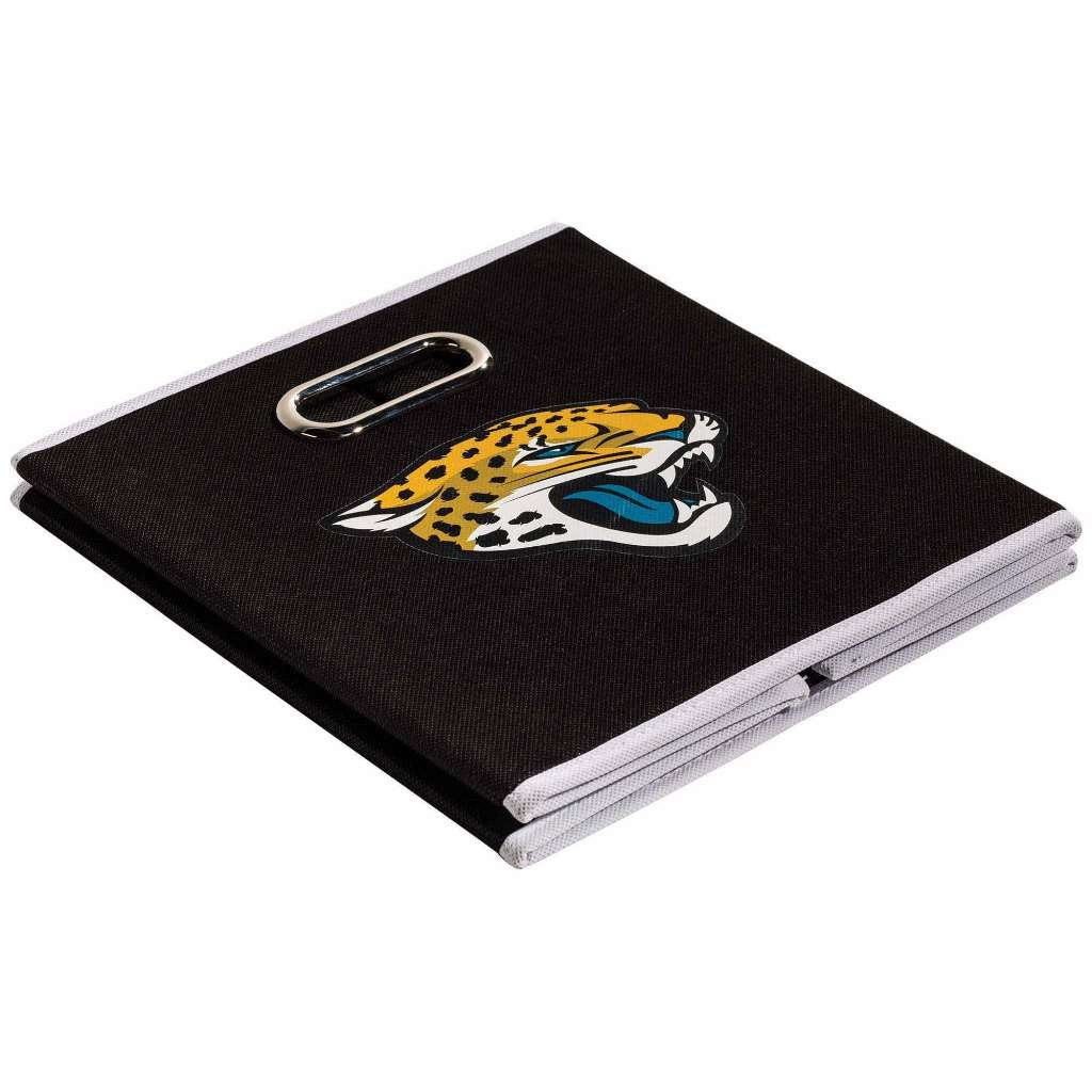 Franklin Sports Nfl Jacksonville Jaguars Collapsible Storage Bin Nfl Folding Cube Storage Container Fits Bin Organizers Fabric N