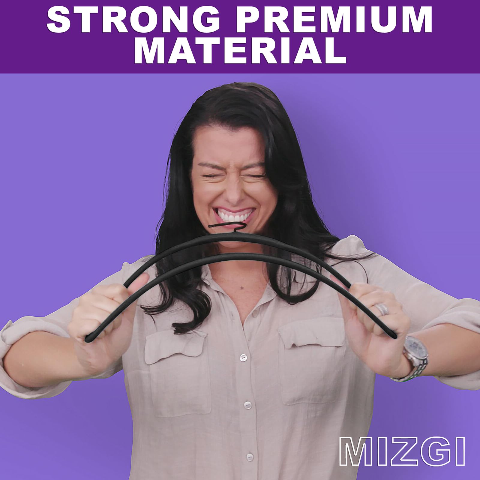 Mizgi All Black Velvet Hangers 40 Pack,Premium Flocked Clothes Hangers Non-Slip Felt Hangers,Sturdy Black Hangers Heavy Duty Coa