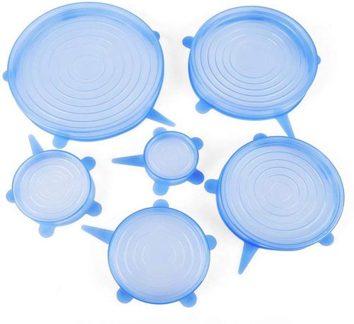 Mezons Silicone Stretch Lids Microwave Safe Covers for Rectangle, Round, Square Bowls, Dishes, Plates, Cans, Jars, Glassware & 