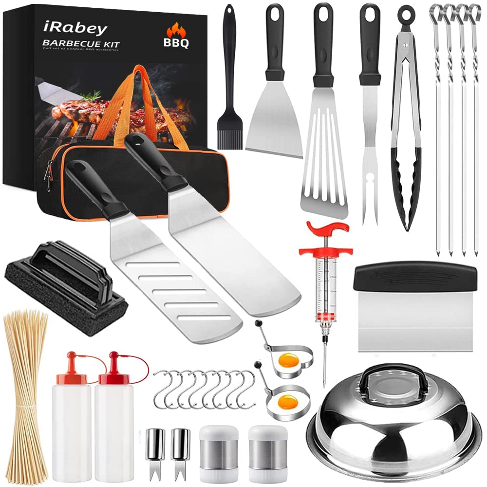 Griddle Accessories Kit, 131 Pcs Griddle Grill Tools Set Stainless Steel Grill Bbq Spatula Set, Griddle Utensils Kit For Blackst