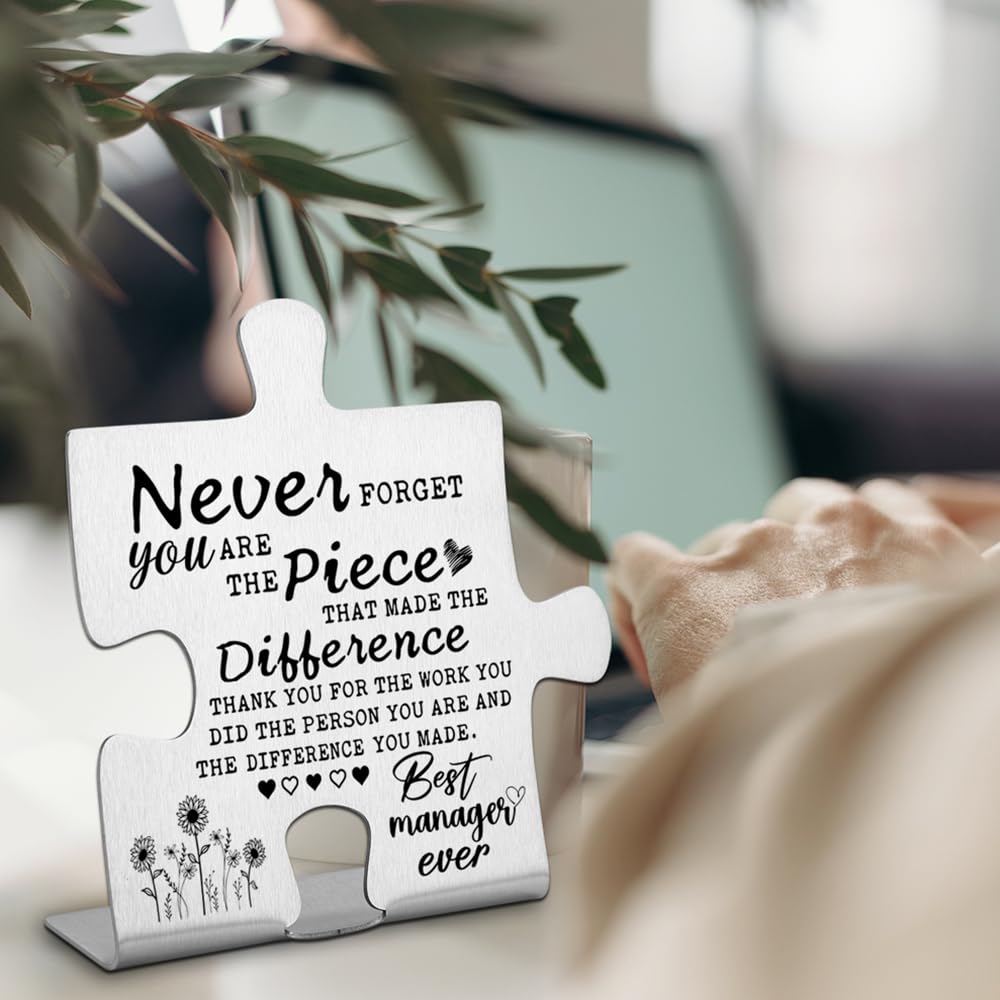 Thank you Appreciation gifts for Manager Mentor, Going Away Gift Retirement Gift for Manager Coworker, Never forget you are the