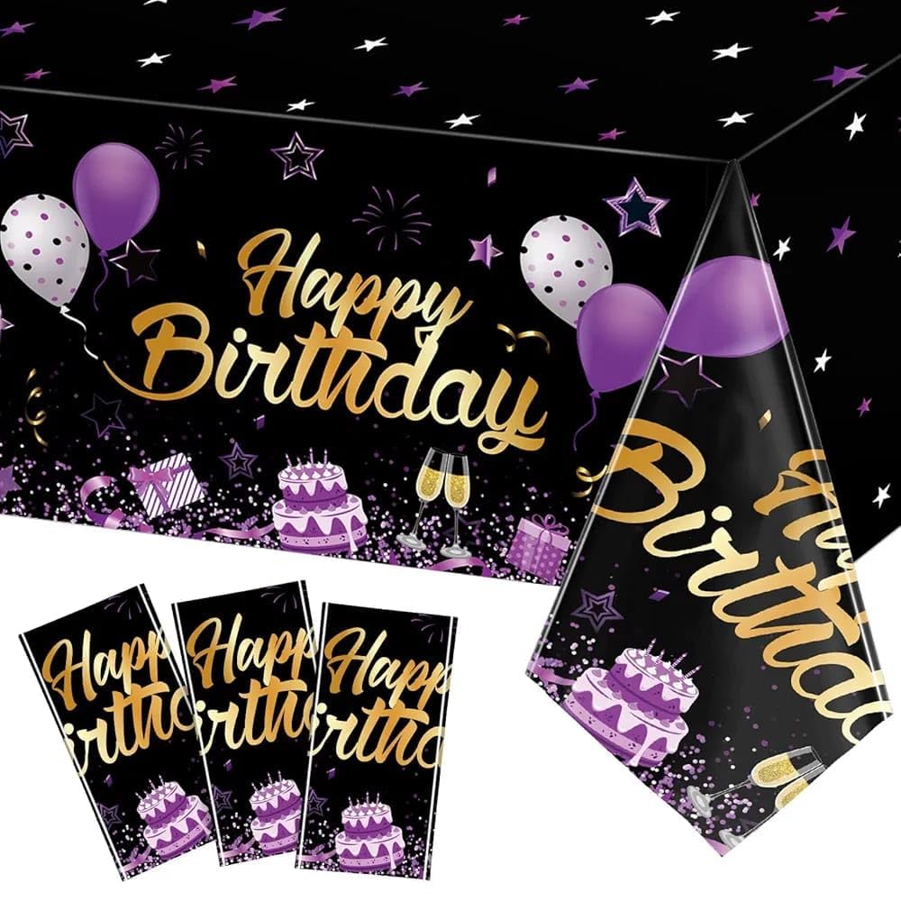 PartyToko Copper Gold and Black Metallic Shiny Foil Party Table Cover Table Cover for Decoration foil 1 PCS